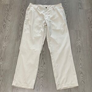 Adidas Climacool Vented Chino Pant Khaki 3 Stripes 34x32 Stretch Golf Perfomance